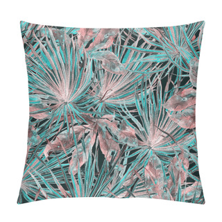 Personality  Exotic Pattern. Summer Watercolor Background. Pillow Covers