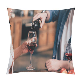 Personality  Couple Drinking Wine Pillow Covers