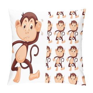 Personality  Seamless And Isolated Animal Pattern Cartoon Pillow Covers