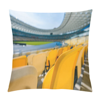 Personality  Selective Focus Of Stadium Seats Pillow Covers