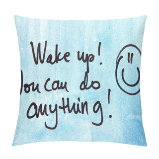 Personality  Note In Black Handwriting Pillow Covers
