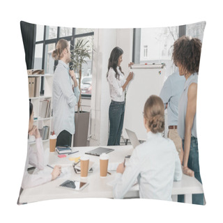 Personality  Business Team During Workshop At Office Pillow Covers