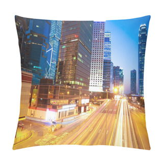 Personality  The Highway Trails Light  On Modern Landmark Building Background Pillow Covers