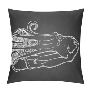 Personality  Graphic Girl With Octopus Pillow Covers