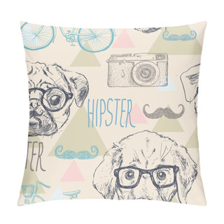 Personality  Hipster Seamless Pattern Pillow Covers