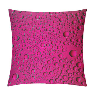 Personality  Water Drops Spectral Gradient Pink Purple Colors Rainbow Colorful Beading Lotuseffekt Tau Sealing Pillow Covers