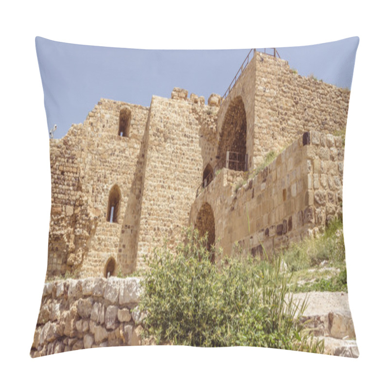 Personality  Fortress of Karak in Jordan pillow covers
