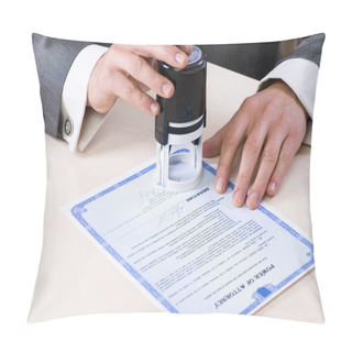 Personality  Notary Seal Pillow Covers