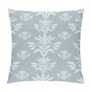 Personality  Vintage Beautiful Background With Leaf Ornamentation, Monochrome Fashioned Seamless Pattern Pillow Covers