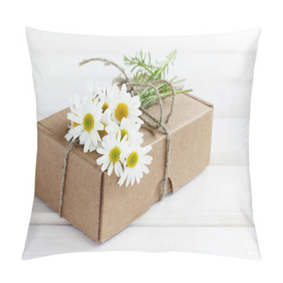 Personality  Holiday Gift With Flowers Pillow Covers