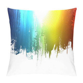 Personality  Gradient Paint Splashes Background. Vector Eps10 Effect Pillow Covers