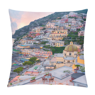 Personality  Sunset In Positano, Amalfi Coast, Salerno, Campania, Italy Pillow Covers
