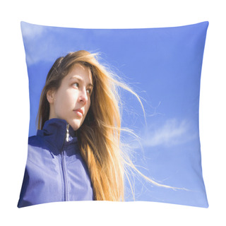 Personality  Portrait Of Confident And Ambitous Young Woman Pillow Covers