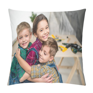 Personality  Happy Kids Hugging Pillow Covers