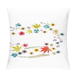 Personality  Summer Flowers On White Pillow Covers