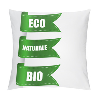 Personality  Vector Set Of Eco Ribbon Icons Pillow Covers