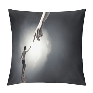 Personality  Hand Of Assistance And Help Pillow Covers