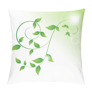 Personality  Green Leaves Curls Pillow Covers