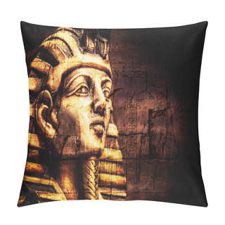 Personality  Ancient Stone Pharaoh Tutankhamen Mask  Pillow Covers