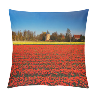 Personality  Tulip Field In Holland Pillow Covers
