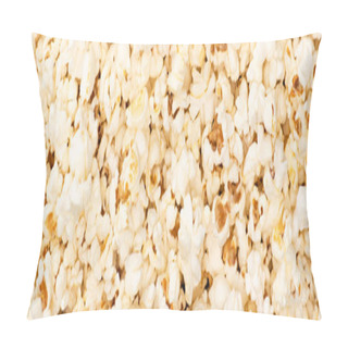 Personality  Top View Of Airy Crunchy Popcorn, Banner, Cinema Concept Pillow Covers