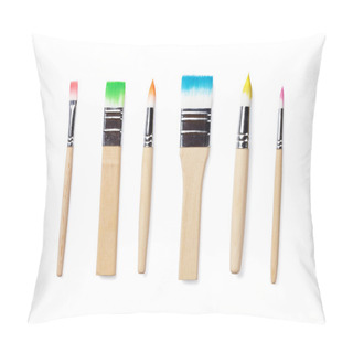 Personality  Colorful Paint Brushes Pillow Covers