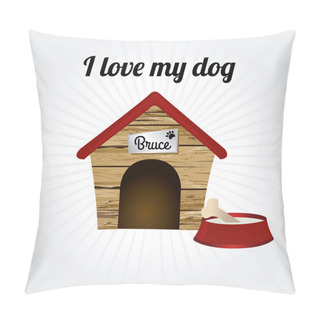Personality  I Love My Dog Pillow Covers