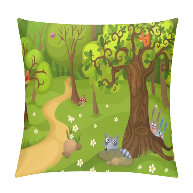 Personality  Forest background pillow covers