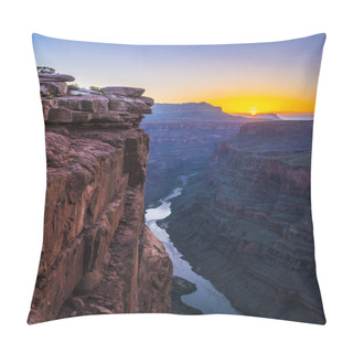 Personality  Scenic View Of Toroweap Overlook At Sunset  In North Rim, Grand Canyon National Park,Arizona,usa. Pillow Covers