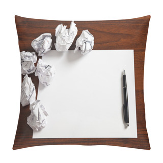 Personality  Blank Paper With Pen Pillow Covers