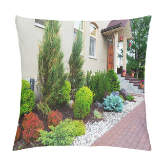 Personality  Natural Landscaping In Home Garden Pillow Covers