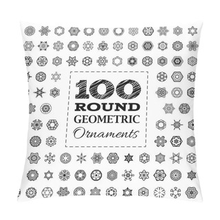 Personality  Set Of 100 Round Geometric Ornaments.  Pillow Covers