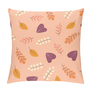 Personality  Stylish Floral Seamless Pattern Design Of Tropical Branches Of Leaves. Foliage Repeat Texture Background For Surface Printing Pillow Covers
