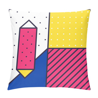 Personality  Festive Background In 80s Style Pillow Covers