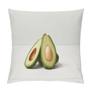 Personality  Organic Green Avocado, Clean Eating Concept Pillow Covers