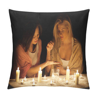 Personality  Divination By Candlelight Pillow Covers