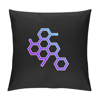 Personality  Biology Blue Gradient Vector Icon Pillow Covers