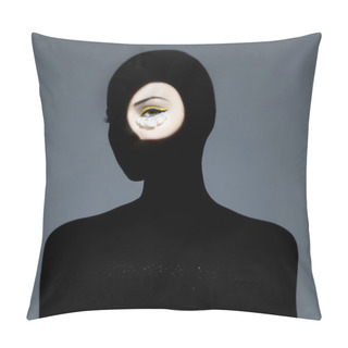 Personality Surrealistic Young Lady With Shadow On Her Body Pillow Covers