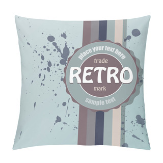 Personality  Vector Retro Background. Vector Illustration. Pillow Covers