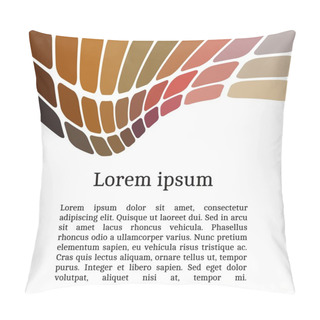 Personality  Invitation Card With Abstract Mosaic Pattern Pillow Covers