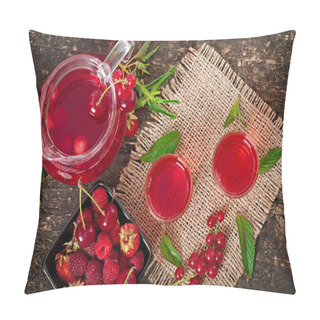 Personality  Red Currant Drink Pillow Covers