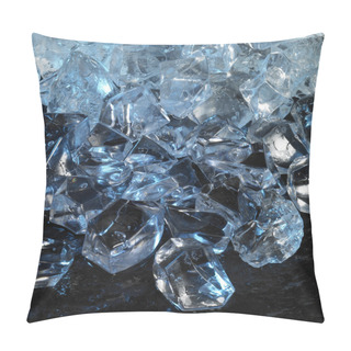 Personality  Blue Illuminated Ice Cubes Pillow Covers
