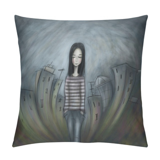 Personality  Leave Me Alone Pillow Covers