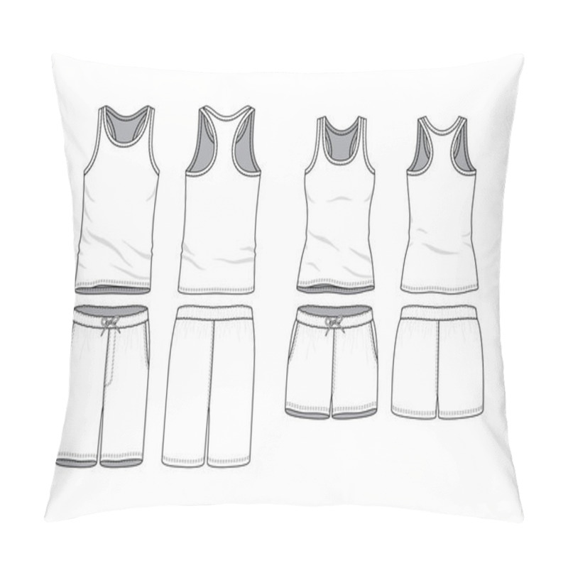 Personality  Blank Clothing Templates. Pillow Covers