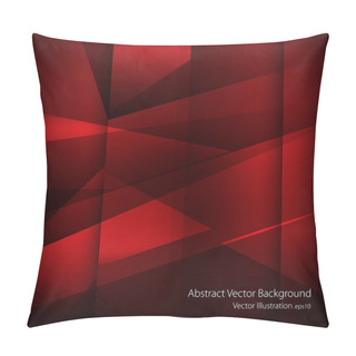 Personality  Red Abstract Background - Vector Illustration Pillow Covers