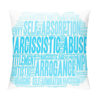 Personality  Narcissistic Abuse Word Cloud Pillow Covers