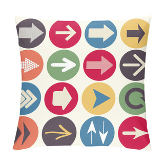 Personality  Arrows Icon Set Pillow Covers