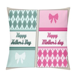 Personality  Happy Mother's And Father's Day Cards Pillow Covers
