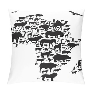 Personality  Animals Of Africa  Illustration Pillow Covers