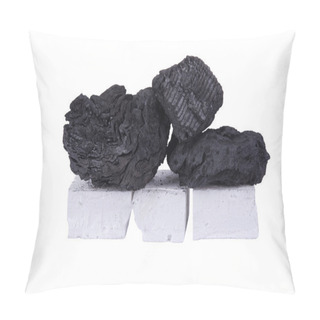 Personality  Black Coal And White Firelighter Pillow Covers